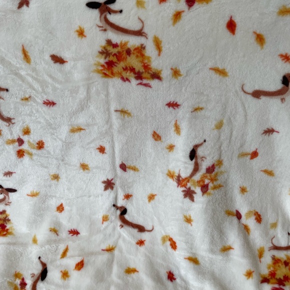 Dachshund throw blanket perfect for fall weather and decor - Picture 3 of 8